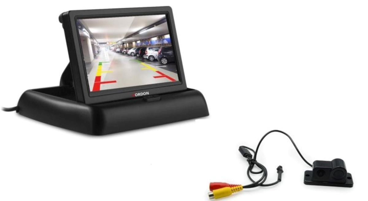 VORDON CR43CP2IN1 Car reverse camera VW POLO (9N_) kit, with monitor, without sensor