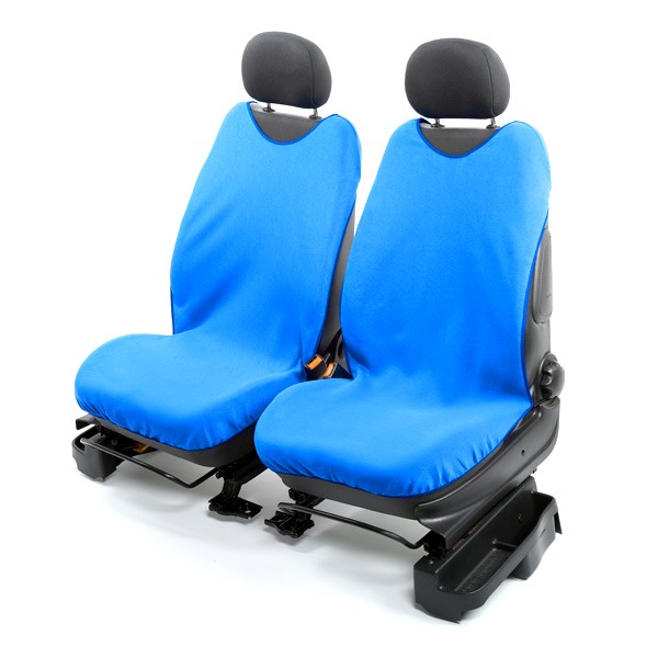 WOLTU 5er Sitzbezüge Auto Einzelsitzbezug universal Größe, Komplettset ,Schwarz-Blau