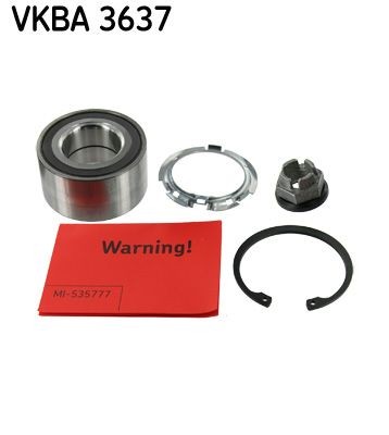 Buy Wheel bearing kit SKF VKBA 3637 - Wheel suspension parts RENAULT MEGANE online