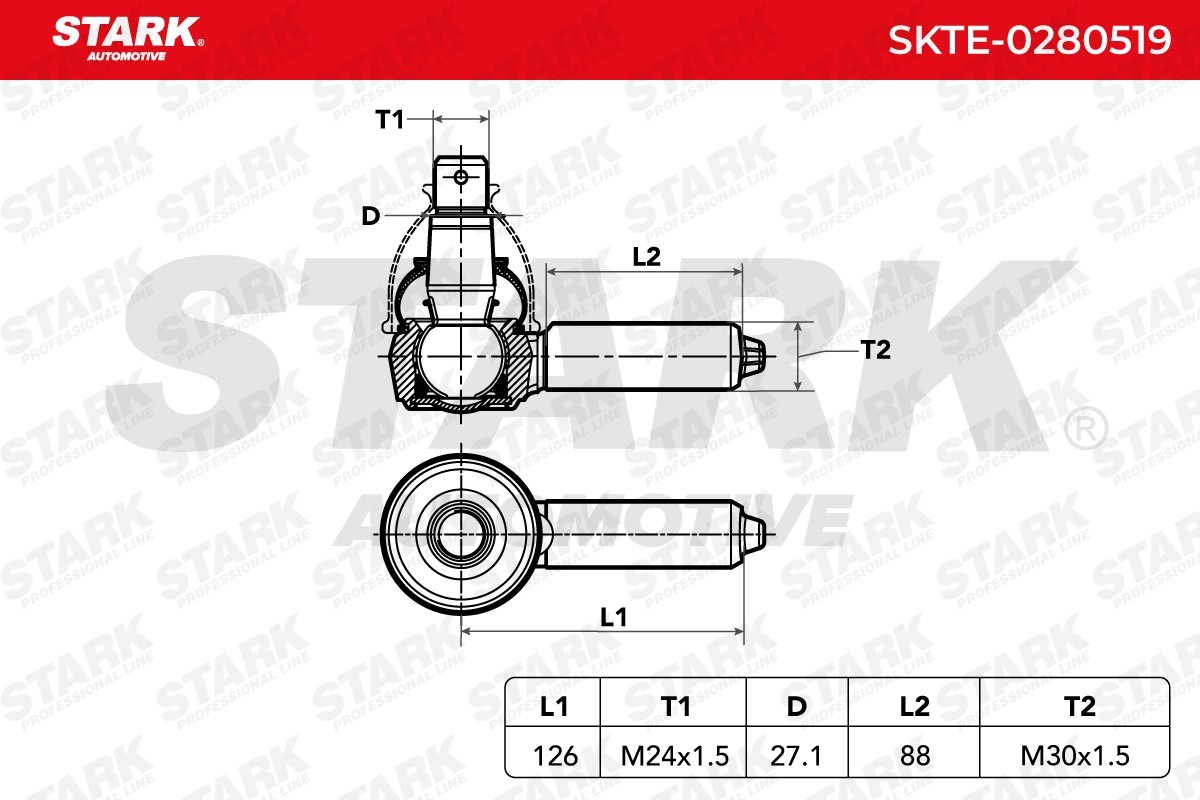 OEM-quality STARK SKTE-0280519 Track rod end