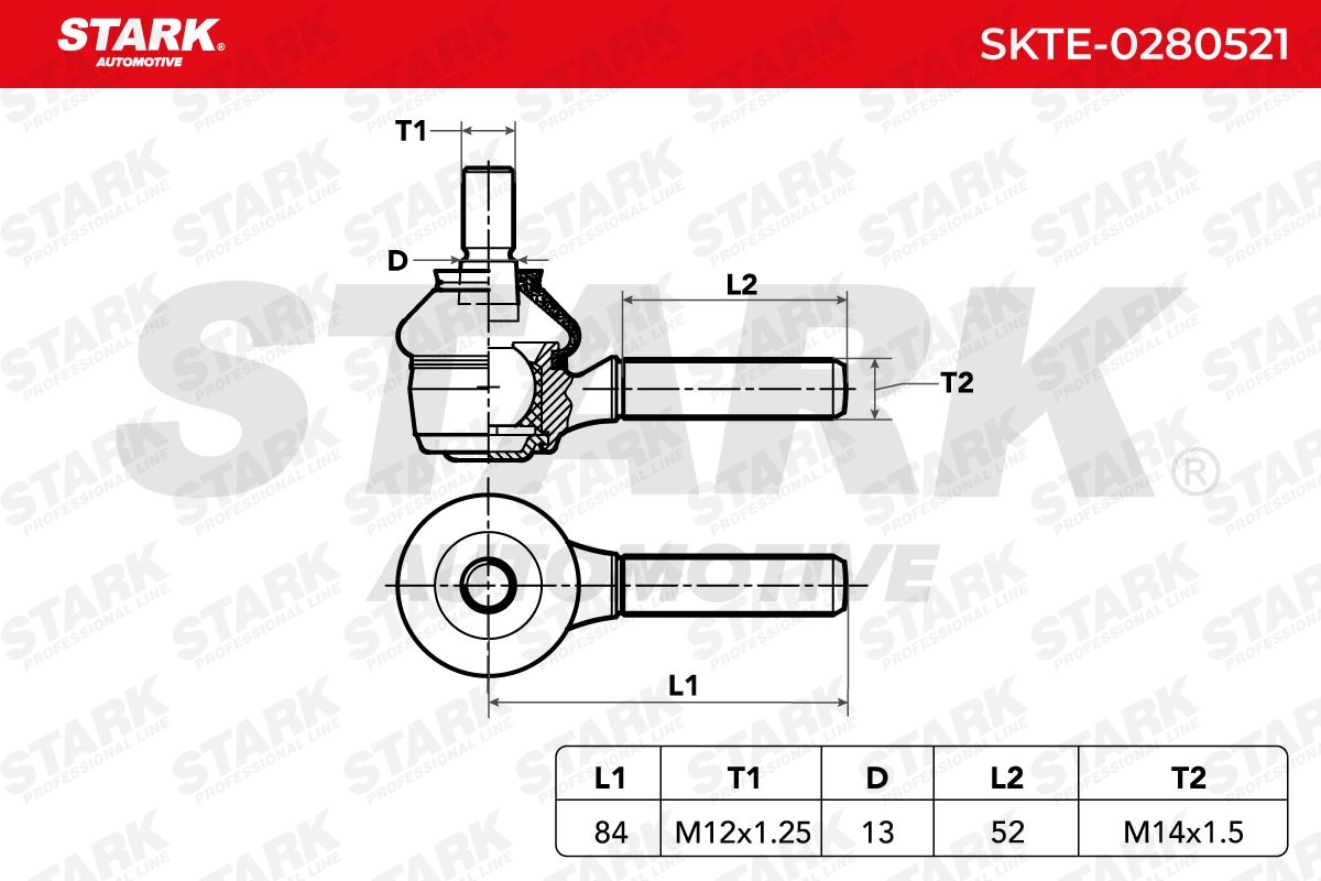 OEM-quality STARK SKTE-0280521 Track rod end