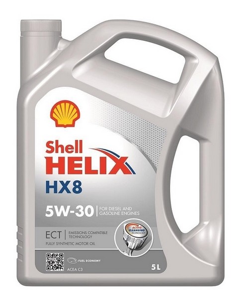 550048034 SHELL Helix, HX8 ECT 5W-30, 5L, Synthetische olie Motorolie 550048034 koop goedkoop