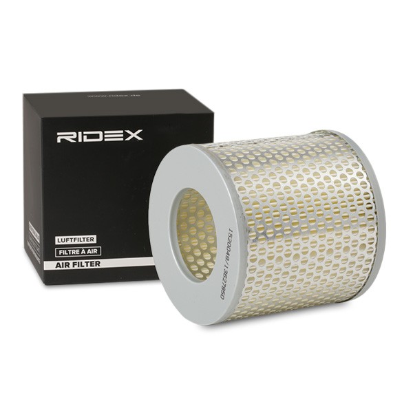 RIDEX 8A0332 Air filter 125mm, 128mm, Filter Insert
