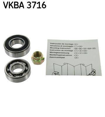 Kit de roulement de roue SKF VKBA 3716 - Roulements pièces pour Suzuki commander