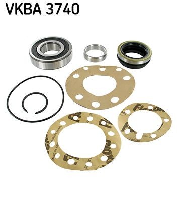 SKF VKBA 3740 Wheel bearing kit with shaft seal, 90 mm