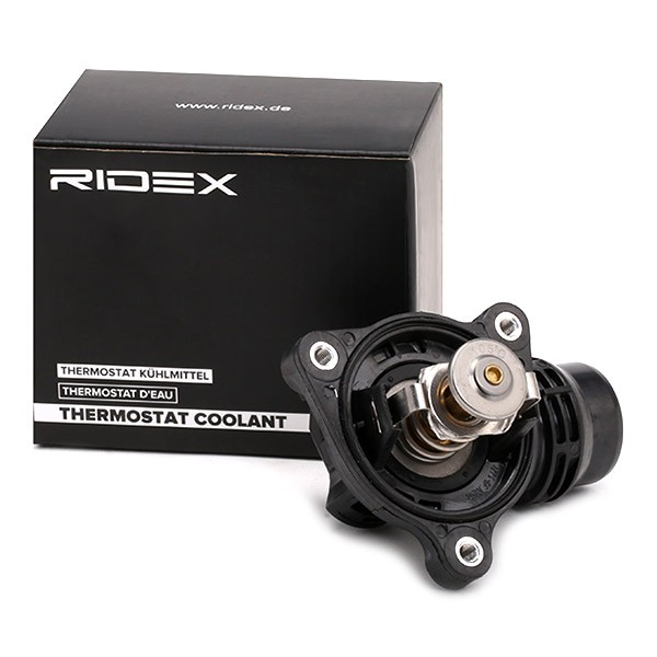 RIDEX 316T0140 Engine thermostat Opening Temperature: 105°C, with seal, with housing, Synthetic Material Housing