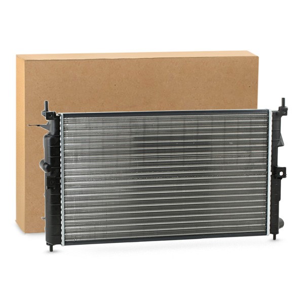 RIDEX 470R0393 Engine radiator Aluminium, Plastic, for vehicles with air conditioning, Manual Transmission