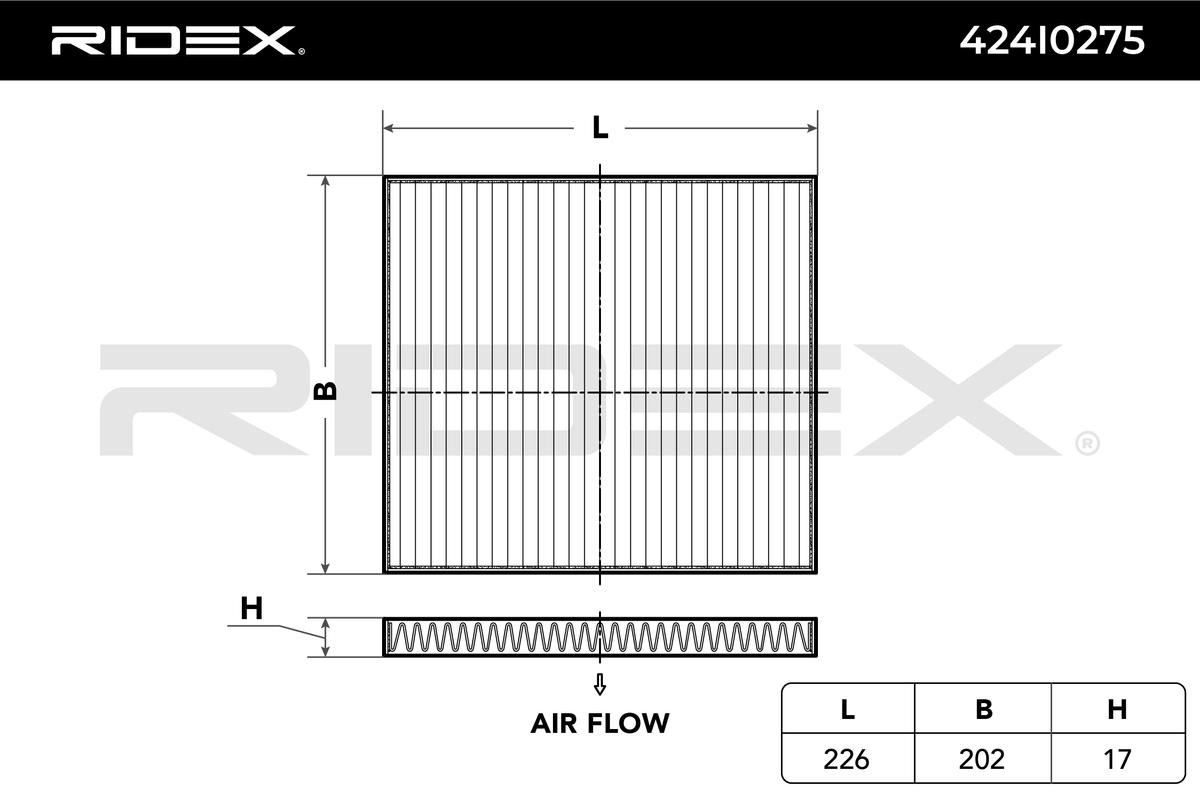 RIDEX Air conditioning filter 424I0275