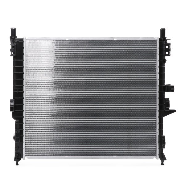 RIDEX 470R0307 Engine radiator Aluminium, Plastic, for vehicles with/without air conditioning, Manual-/optional automatic transmission