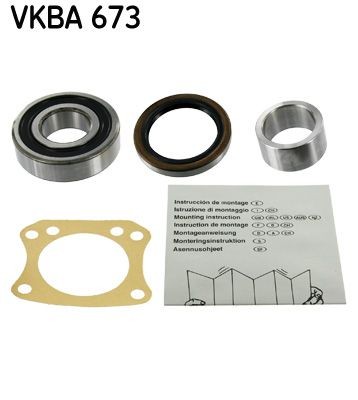 SKF VKBA 673 Wheel bearing kit with shaft seal, 72 mm