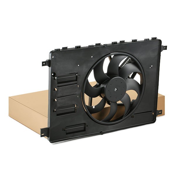 RIDEX 508R0063 Fan, radiator Ø: 385 mm, 12V, with radiator fan shroud, with control unit