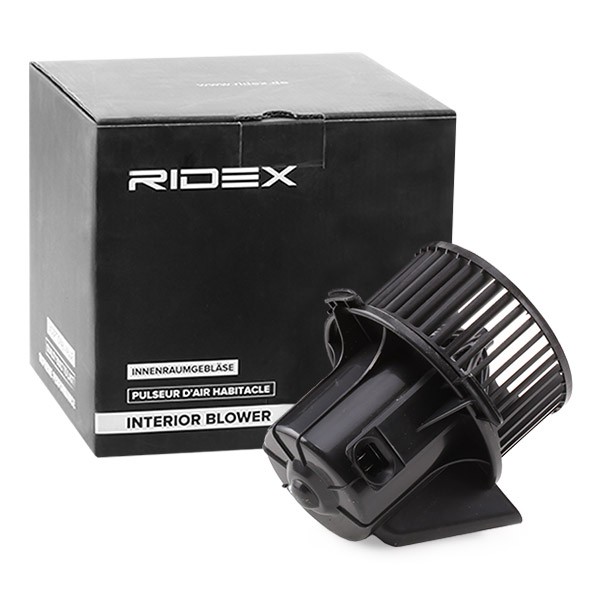 RIDEX 2669I0047 Interior Blower for vehicles with automatic climate control, for vehicles with air conditioning, for vehicles with CAN bus system, without integrated regulator