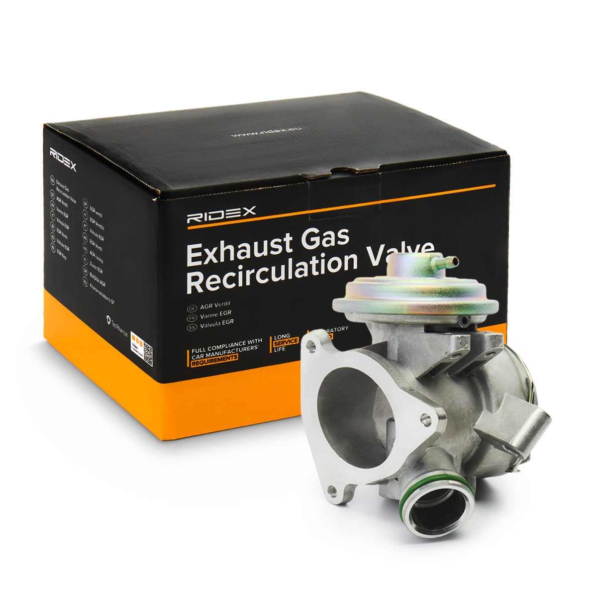 Original RIDEX Exhaust gas recirculation valve 1145E0103 for MERCEDES-BENZ GLK