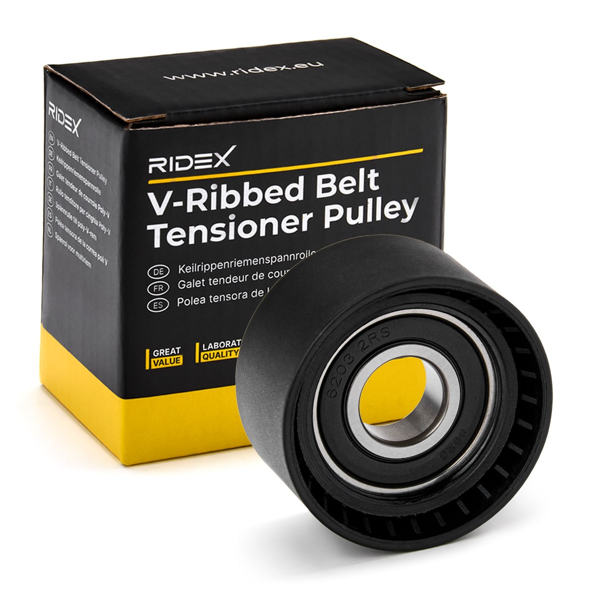 RIDEX 310T0278 Tensioner pulley, v-ribbed belt BMW F10
