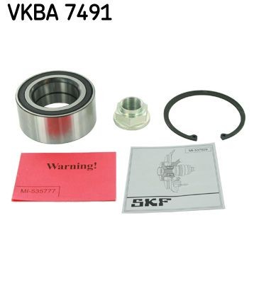 SKF VKBA 7491 Wheel bearing kit with integrated ABS sensor, 91 mm