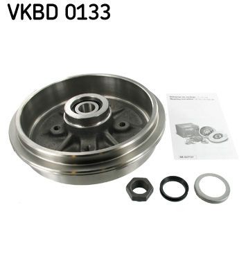VKBD 0133 SKF Brake drum VW with integrated wheel bearing, Ø: 247mm