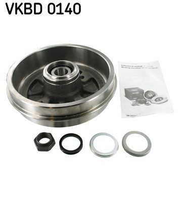 SKF VKBD 0140 Brake Drum with integrated wheel bearing, Ø: 212mm