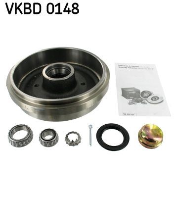 SKF VKBD 0148 Brake Drum with integrated wheel bearing, Ø: 211mm
