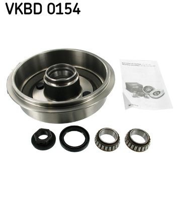 SKF VKBD 0154 Brake Drum with integrated wheel bearing, Ø: 216mm