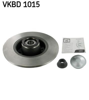 VKBA 3639 SKF 240x8mm, 4, solid Ø: 240mm, Rim: 4-Hole, Brake Disc Thickness: 8mm Brake rotor VKBD 1015 buy