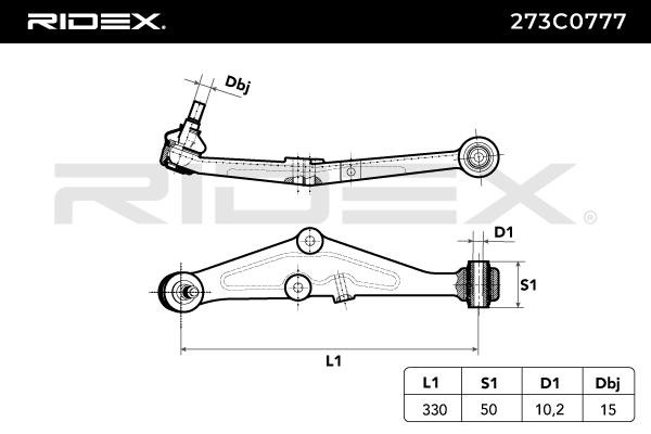 RIDEX Trailing arm 273C0777 buy online