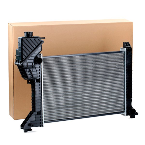 RIDEX 470R0676 Engine radiator Aluminium, Plastic, for vehicles without air conditioning x 32 mm, Manual Transmission