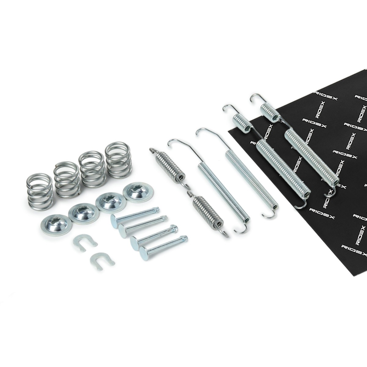 RIDEX 1502A0065 Accessory Kit, brake shoes with spring, Rear Axle