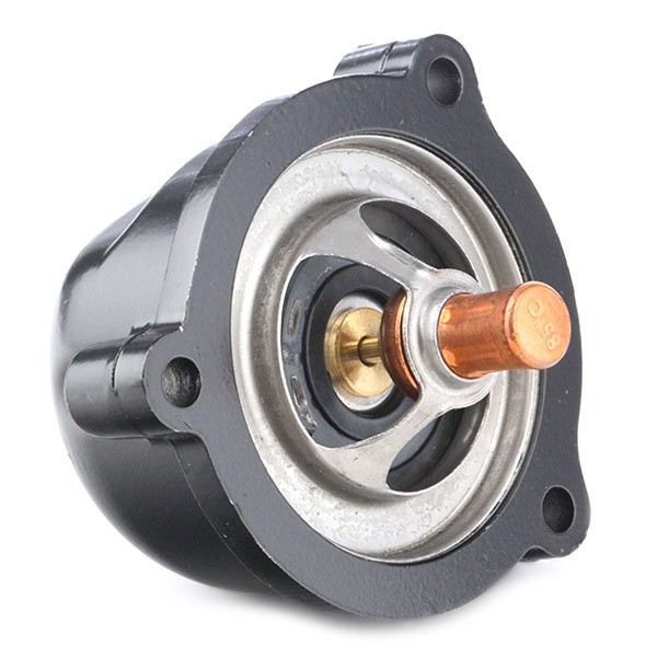 316T0183 Engine cooling thermostat 316T0183 RIDEX Opening Temperature: 85°C, with housing, Synthetic Material Housing