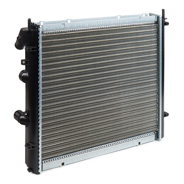 RIDEX 470R0758 Engine radiator Aluminium, Plastic, for vehicles without air conditioning, for vehicles with/without air conditioning, Manual Transmission