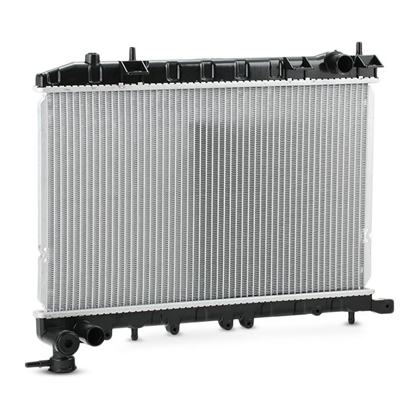 RIDEX 470R0809 Engine radiator Plastic, Aluminium, for vehicles with/without air conditioning, Manual Transmission