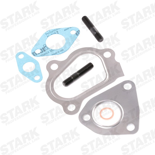 STARK SKCT-1190137 Turbo Exhaust Turbocharger, Euro 4 (D4), Vacuum-controlled, Incl. Gasket Set, with attachment material, Steel, Aluminium