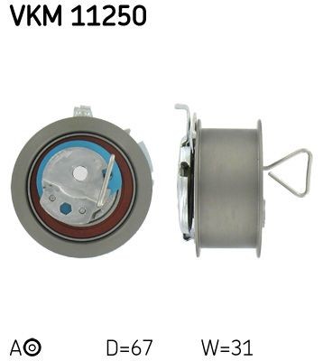 SKF VKM11250 Tensioner pulley, timing belt Golf Plus 2.0 TDI 140 hp Diesel 2011 price