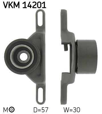Great value for money - SKF Timing belt tensioner pulley VKM 14201