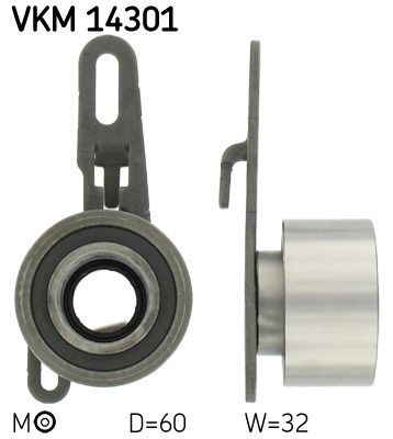 SKF VKM14301 Timing belt tensioner pulley 6121754