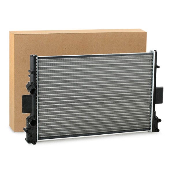 RIDEX 470R0540 Engine radiator Aluminium, for vehicles with/without air conditioning, Manual Transmission, Mechanically jointed cooling fins