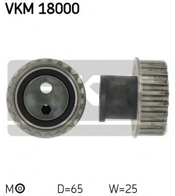 Original SKF Tensioner pulley, timing belt VKM 18000 for BMW 5 Series