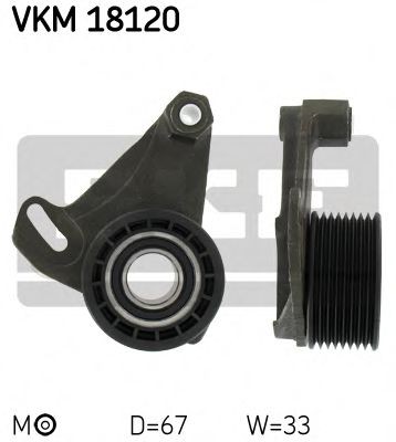 Original SKF Timing belt idler pulley VKM 18120 for BMW 5 Series