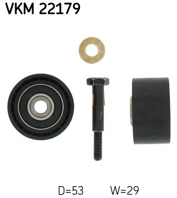 SKF VKM 22179 Timing belt deflection pulley with fastening material