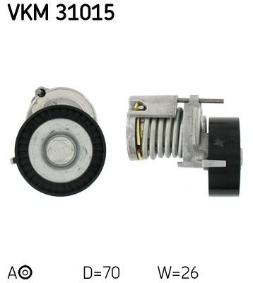 SKF VKM 31015 Tensioner pulley, v-ribbed belt VW BORA 1998 price