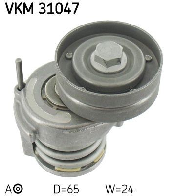 Original VKM 31047 SKF Tensioner pulley, v-ribbed belt HONDA
