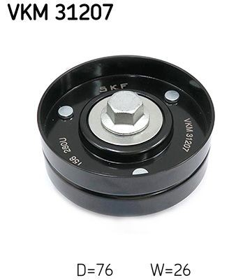 Seat LEON Deflection / Guide Pulley, v-ribbed belt SKF VKM 31207 cheap
