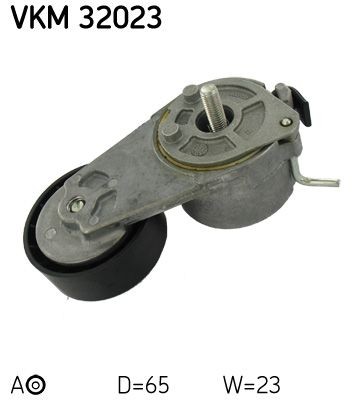 Original VKM 32023 SKF Tensioner pulley, v-ribbed belt SUBARU