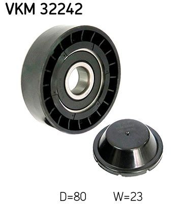 SKF Ø: 80mm Deflection / Guide Pulley, v-ribbed belt VKM 32242 buy