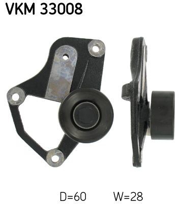 Peugeot 405 Deflection / Guide Pulley, v-ribbed belt SKF VKM 33008 cheap