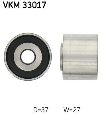 SKF VKM 33017 Deflection / Guide Pulley, v-ribbed belt
