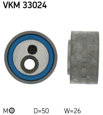 SKF Ø: 50mm, Width: 26mm Tensioner pulley, v-ribbed belt VKM 33024 buy