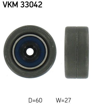 Achat de VKM 33042 SKF Ø: 60mm, Largeur: 27mm Poulie-tendeur, courroie trapézoïdale à nervures VKM 33042 bon marché