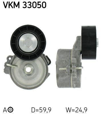 Original VKM 33050 SKF Belt tensioner pulley FIAT