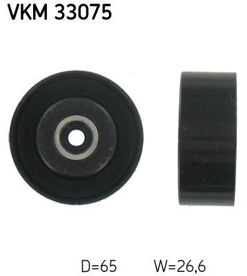SKF VKM 33075 Deflection / Guide Pulley, v-ribbed belt