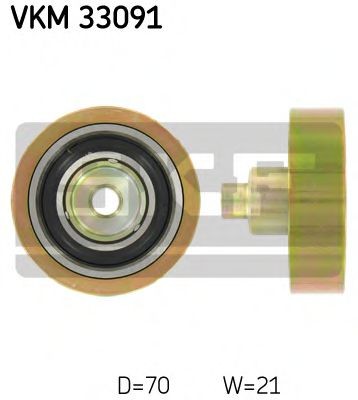 SKF Ø: 70mm Deflection / Guide Pulley, v-ribbed belt VKM 33091 buy